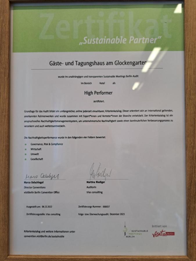 Gaeste- Und Tagungshaus Am Glockengarten Berlijn Buitenkant foto